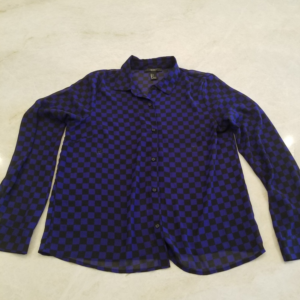 Black and blue Blouse